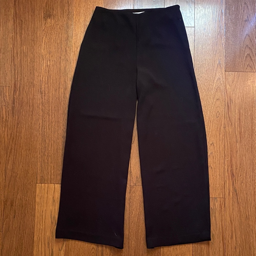 Lou & Grey Black Wide Leg Cropped Trousers